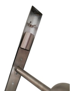 Lumen Center 16600 165 Trylon satinierte Edelstahl-Wandleuchte 1x150w E14 2